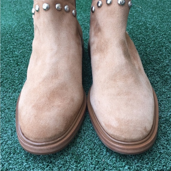 NWT Schutz Margot Boot Suede Hazel Brown 7 - Picture 4 of 11